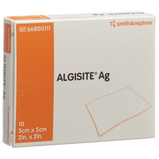 Algisite Ag alginate compresses 5x5cm 10 pcs