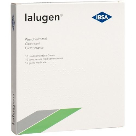 Ialugen Medizinalgaze 10x10cm: Wound Healing Agent