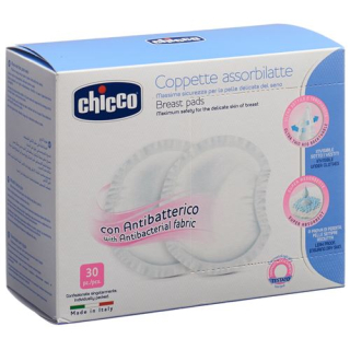 Almofadas de amamentação Chicco leves e seguras antibacterianas 30 unid.