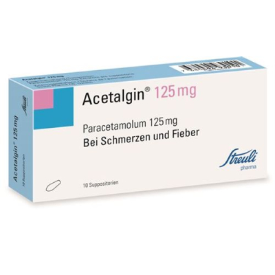 Asetalgin Supp 125 mq 10 əd