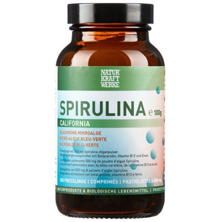 Naturkraftwerke Spirulina California 500 мг 200 таблетка