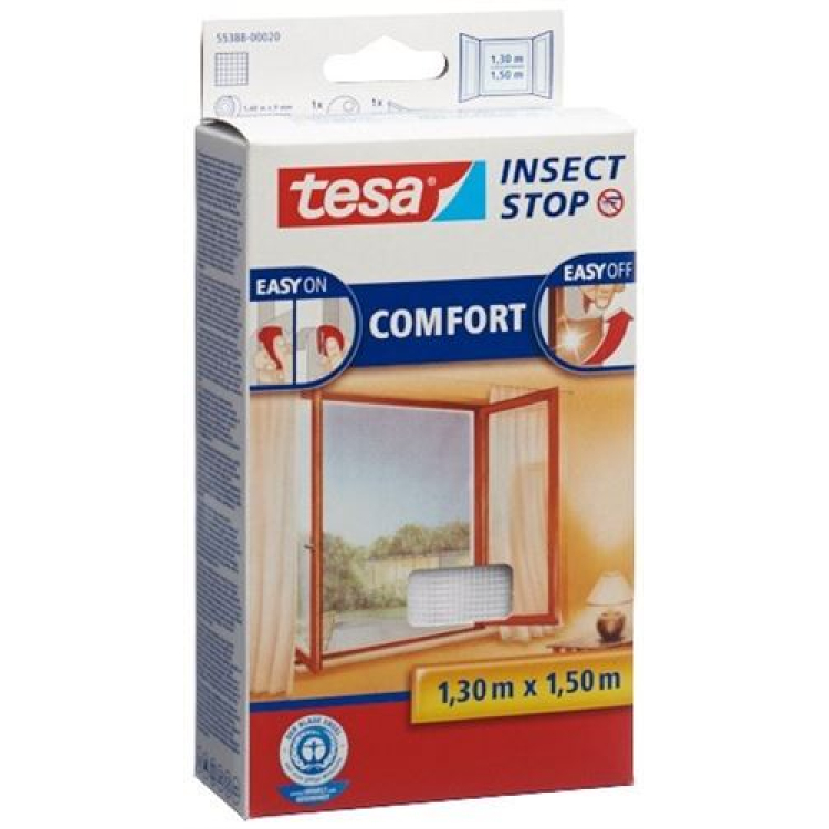 TESA COMFORT vliegenhor raam 1,3x1,5m wit