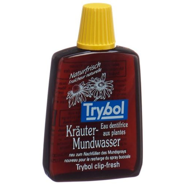 Trybol herbal mouthwash travel bottle 20 ml