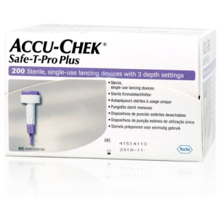 Accu-Chek Safe-T Pro Plus Bir kez delme 200 adet