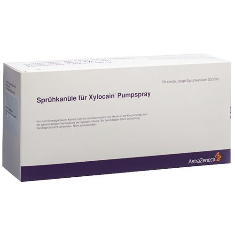 Xylocaine spraykanyle lang steril 50 stk