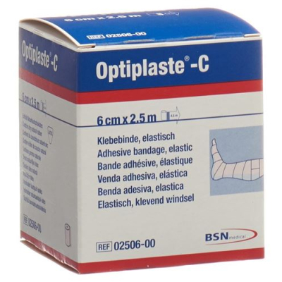 תחבושת דחיסה opti plaste-c 2.5mx6cm