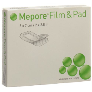 Mepore Film & Pad 5x7cm firkantet 5 stk