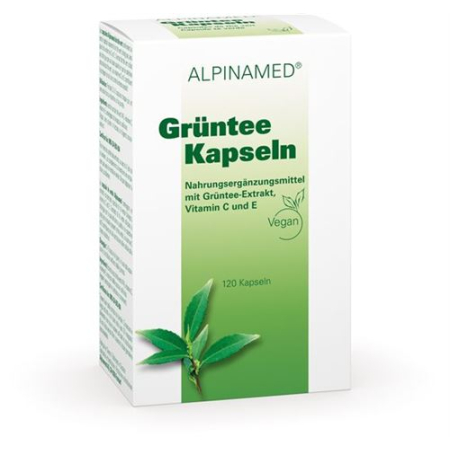 Alpinamed grønn te 120 kapsler