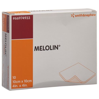 Melolin wound compresses 10x10cm sterile 10 bags