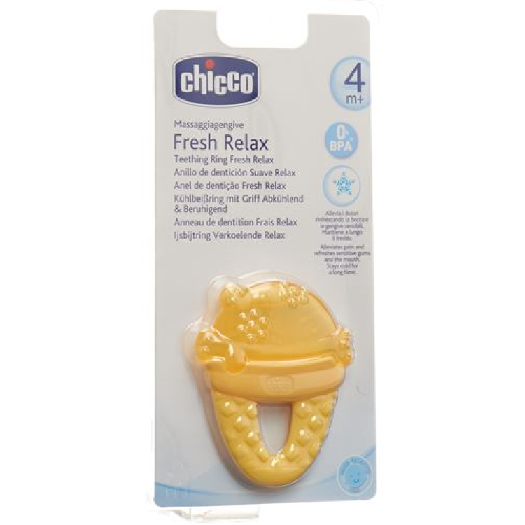 Anello da dentizione rinfrescante CHICCO con raffreddamento ad acqua Beruhi ice 4+