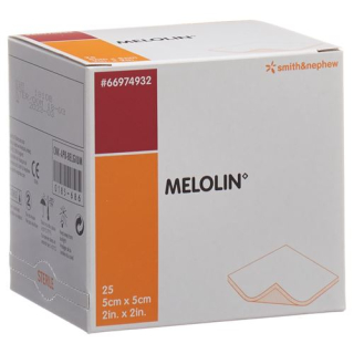 MELOLIN wound compresses 5x5cm sterile 25 bags