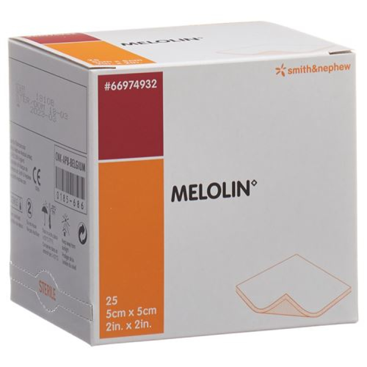 Melolin wound dressings 5x5cm sterile 25 Btl