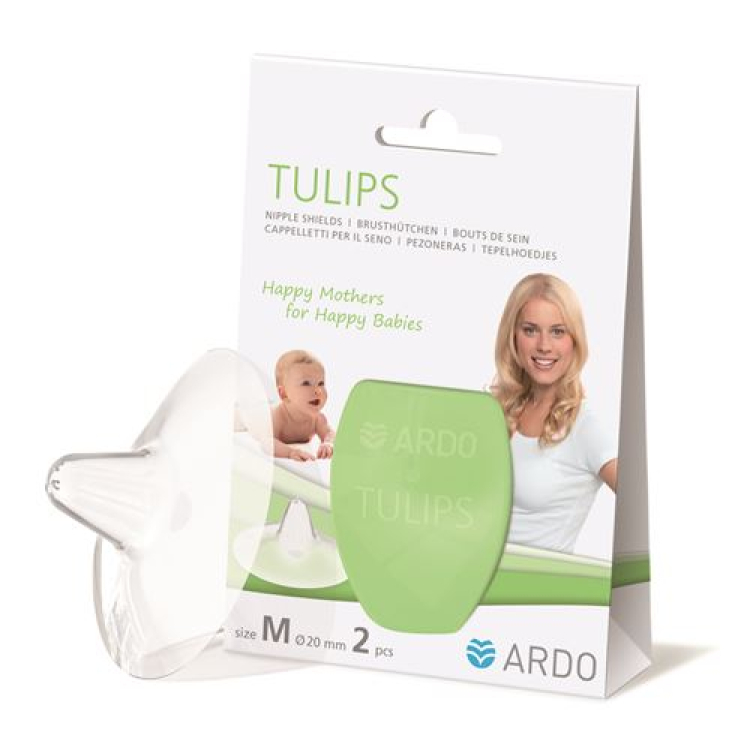 Ardo TULIPS paracapezzoli M in silicone con custodia 2 pz