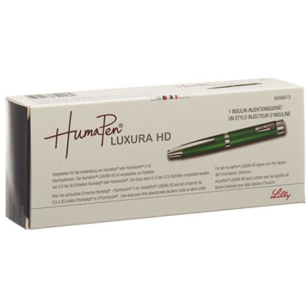 HumaPen Luxura HD Insulin Delivery Device Rainforest Green