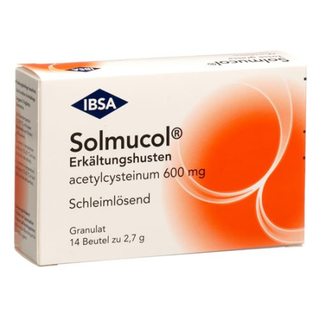 Solmucol Erkältungshusten Gran 600 mg Btl 14 adet