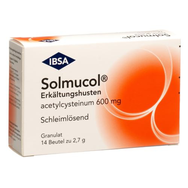 Solmucol Erkältungshusten Gran 600 mg Btl 14 عدد