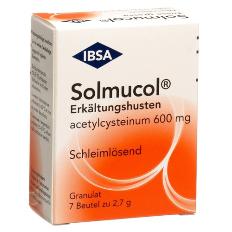 Solmucol kold hoste Gran 600 mg Btl 7 stk