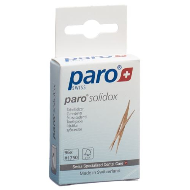 PARO SOLIDOX Tooth Wood Medium Double-Ended 96 pcs