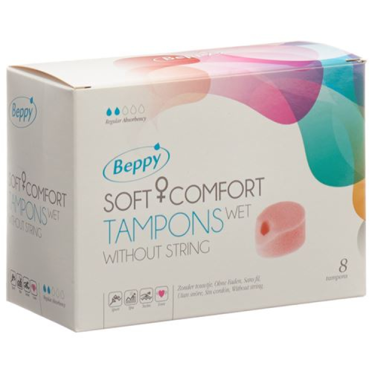 Beppy Soft Comfort 卫生棉条湿 8 件