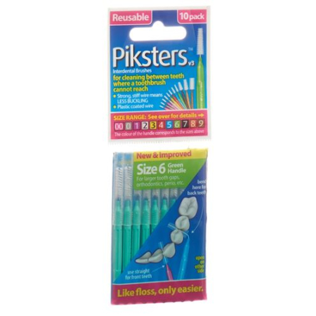 Piksters interdental brushes 6 10 pcs