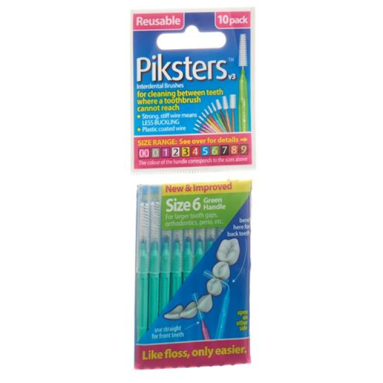 Kuas interdental Piksters 6 10 pcs