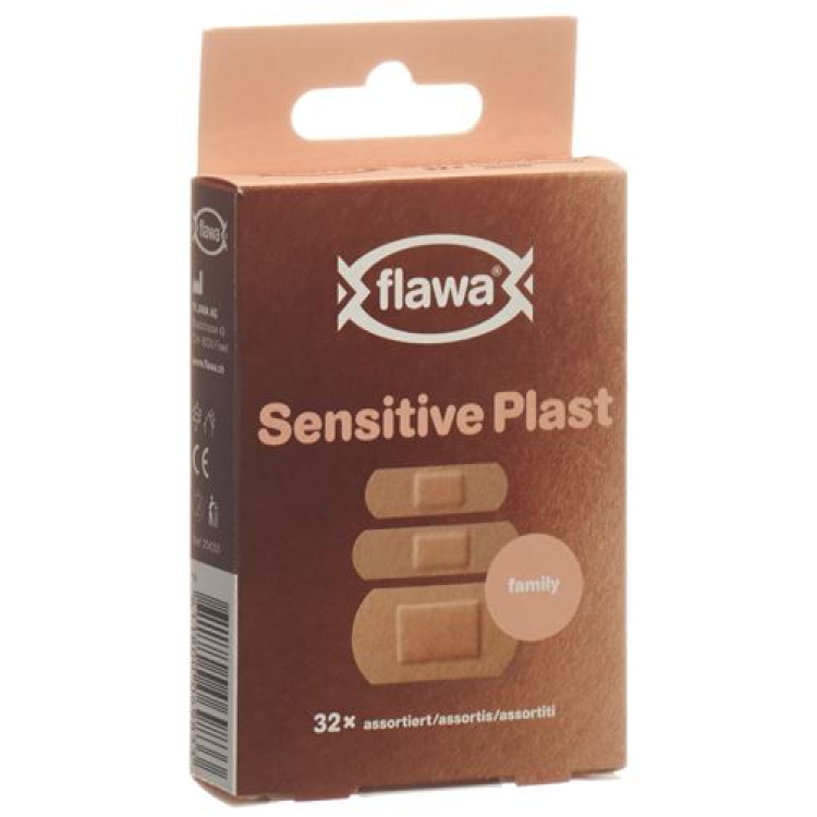 Flawa Sensitive Plast Família 32 unid.