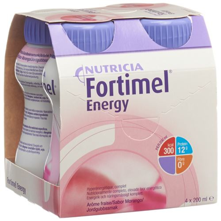 Fortimel Energy strawberry 4 Fl 200 ml