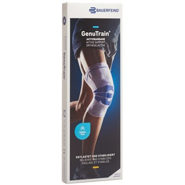 Bandage actif GenuTrain avec bord en silicone Titane Gr5