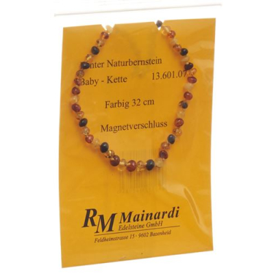 Mainardi naturlig rav 32cm farve magnetverschl