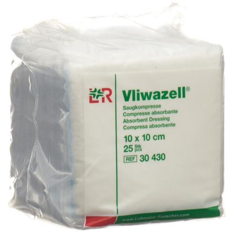 Impacco assorbente Vliwazell 10x10cm 25 pz