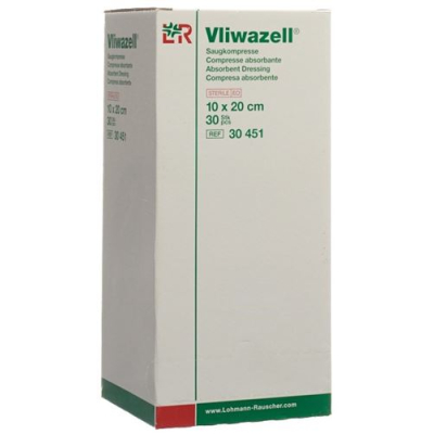 חבישה סופגת vliwazell 10x20cm סטרילית 30 יח'