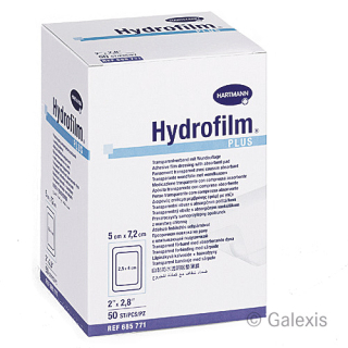 Hydrofilm PLUS vanntett bandasje 5x7,2cm steril 50 stk