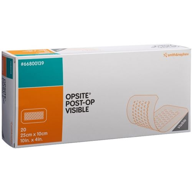 OPSITE POST OP VISIBLE Transparent Wound Dressing 25x10cm