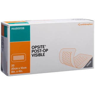OPSITE POST OP VISIBLE ក្រណាត់មុខរបួសថ្លា 20x10cm 20pcs