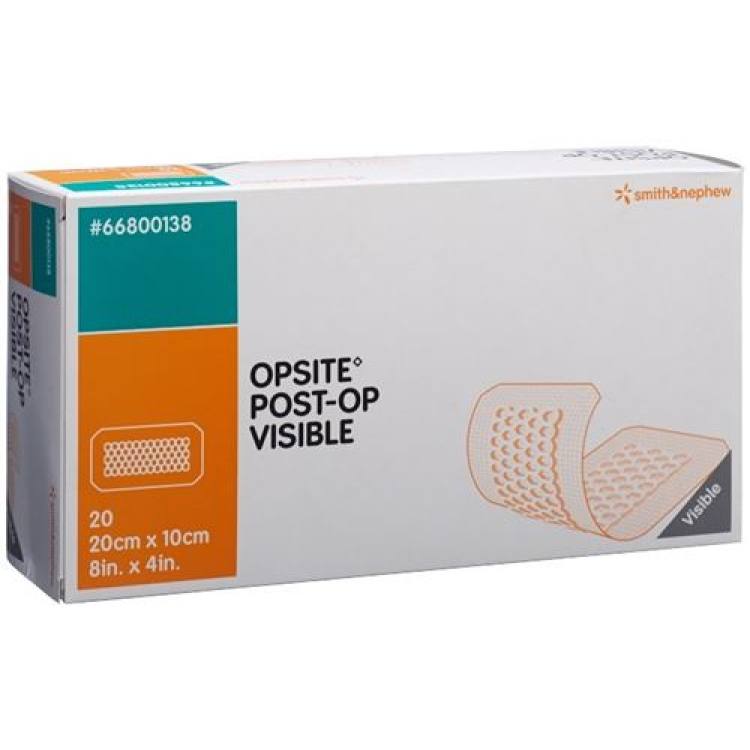 OPSITE POST OP VISIBLE shaffof yara qoplamasi 20x10cm 20 dona