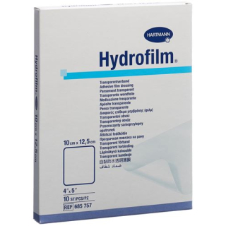 Hydrofilm transparent dressing 10x12,5cm 10 stk