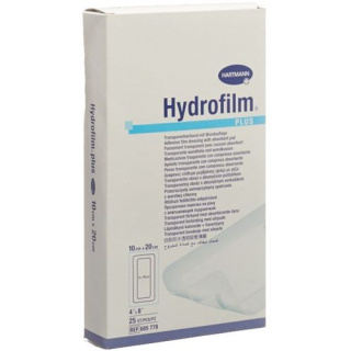 Hydrofilm PLUS vanntett sårbandasje 10x20cm steril 25 stk