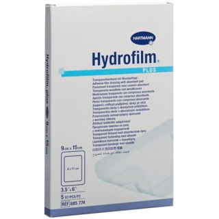 Hydrofilm PLUS nepremočljiva obloga 9x15cm sterilna 5 kom