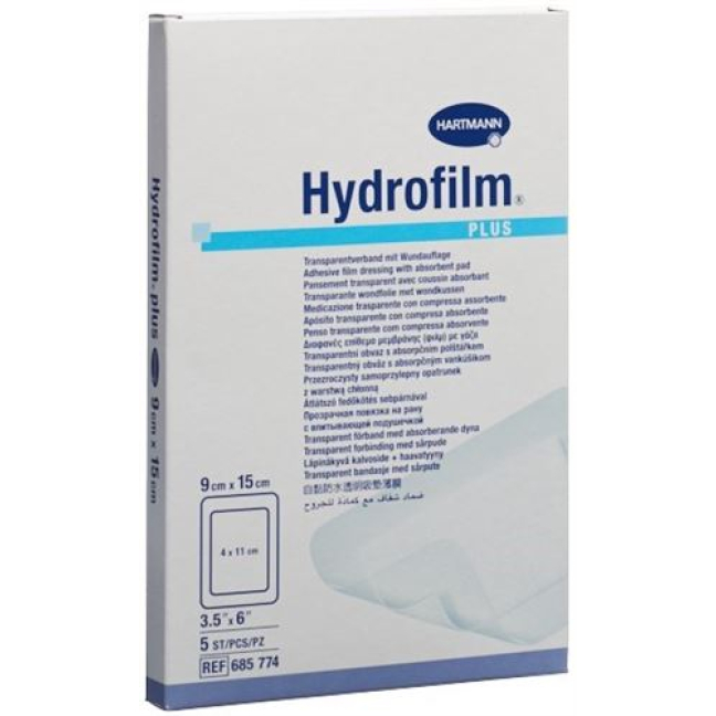 Pembalut kalis air Hydrofilm PLUS 9x15cm steril 5 pcs