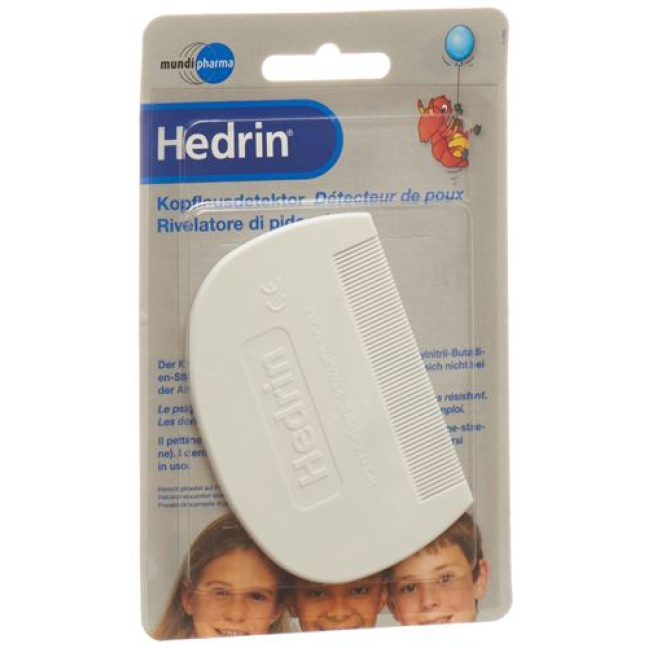 Détecteur de poux Hedrin en peigne à poux en plastique