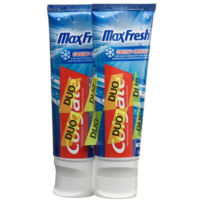 Colgate Max Fresh Cool Mint Tandkräm Duo 2 x 75 ml