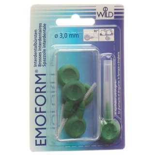 EMOFORM interdental brushes 3.0mm dark green 5 pcs