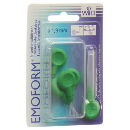 EMOFORM 牙缝刷 1.9mm 淡绿色 5支装