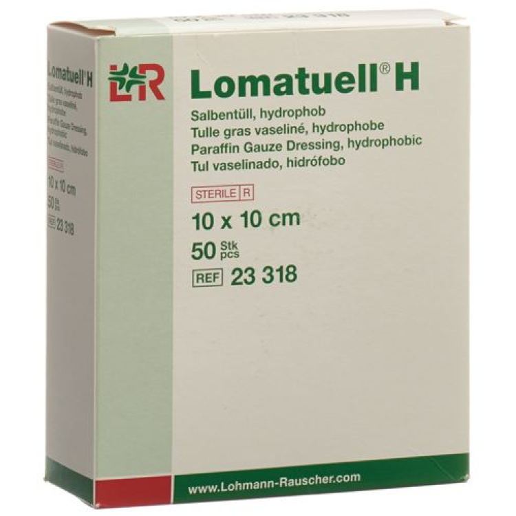 Lomatuell H Salbentüll 10x10см стерильные 50 шт.