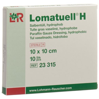 Lomatuell H Salbentüll 10x10cm 无菌 10 件