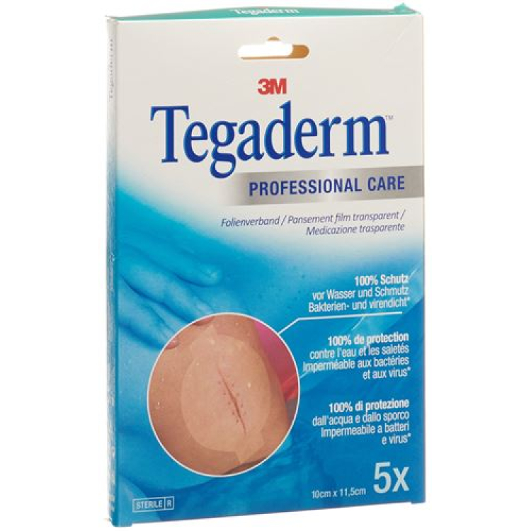 3M Tegaderm transparant kompres 10x11,5cm ovaal 5 st