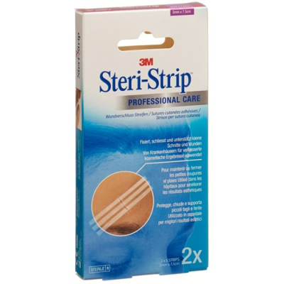 3m steri strip 3x75mm לבן משופר 2 x 5 יחידות