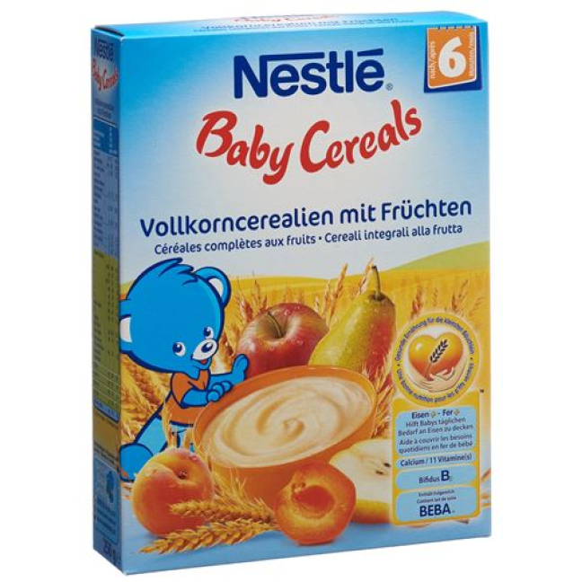 Nestlé Bebé Cereales Integrales Frutas 6 Meses 250 g