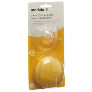 Protetores de mamilo Medela Contact L 24mm com caixa 1 par
