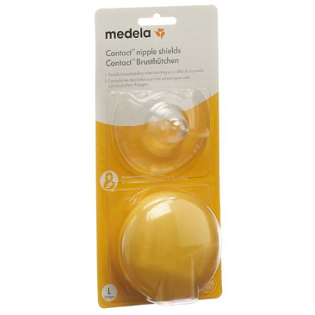 Medela Contact Nipple Shields L 24 мм қораппен 1 ​​жұп